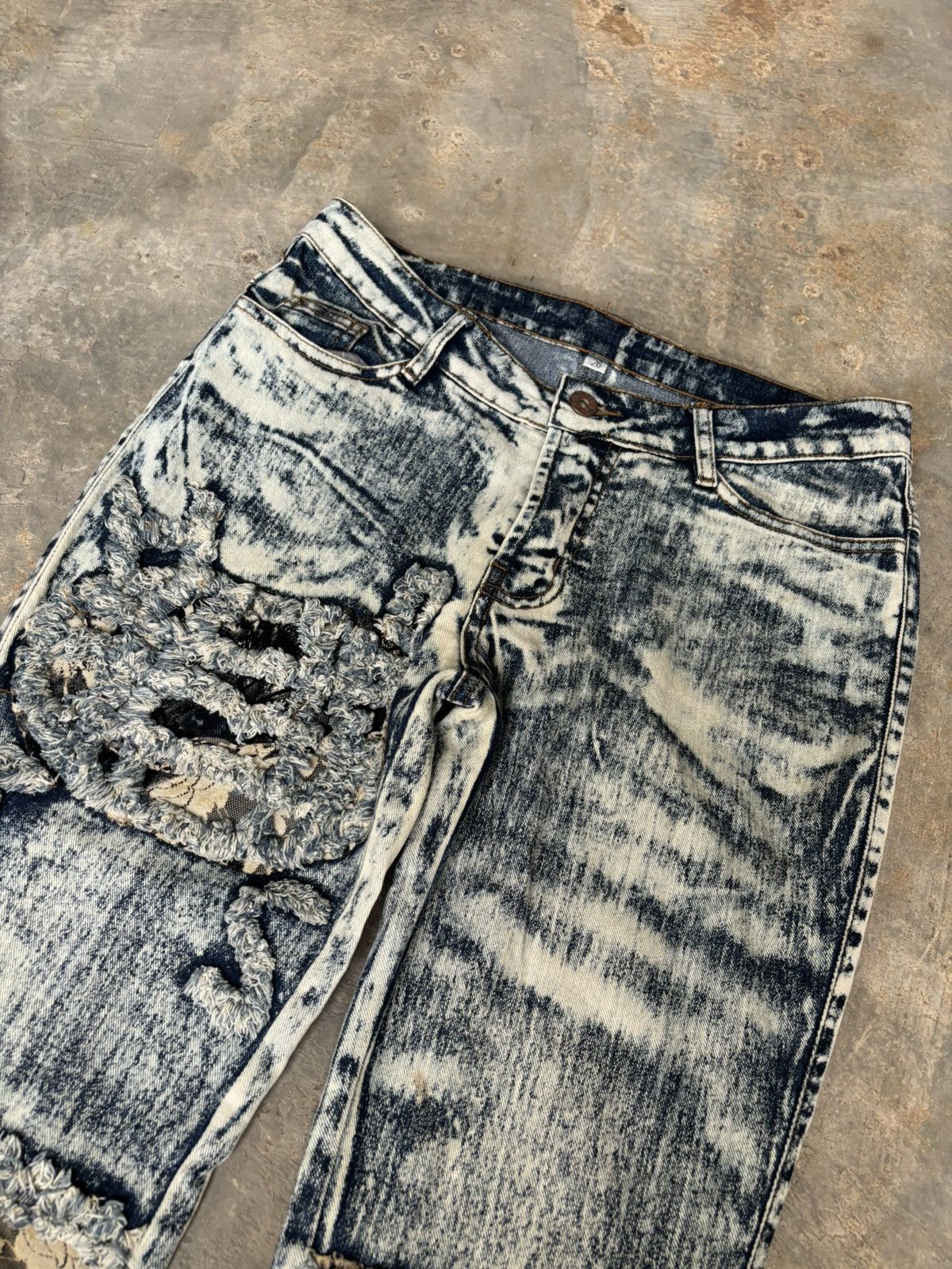 If Six Was Nine Flare Jeans Floral Ifsixwasnine Lgb Style Bootcut Size US 29 - 5 Thumbnail