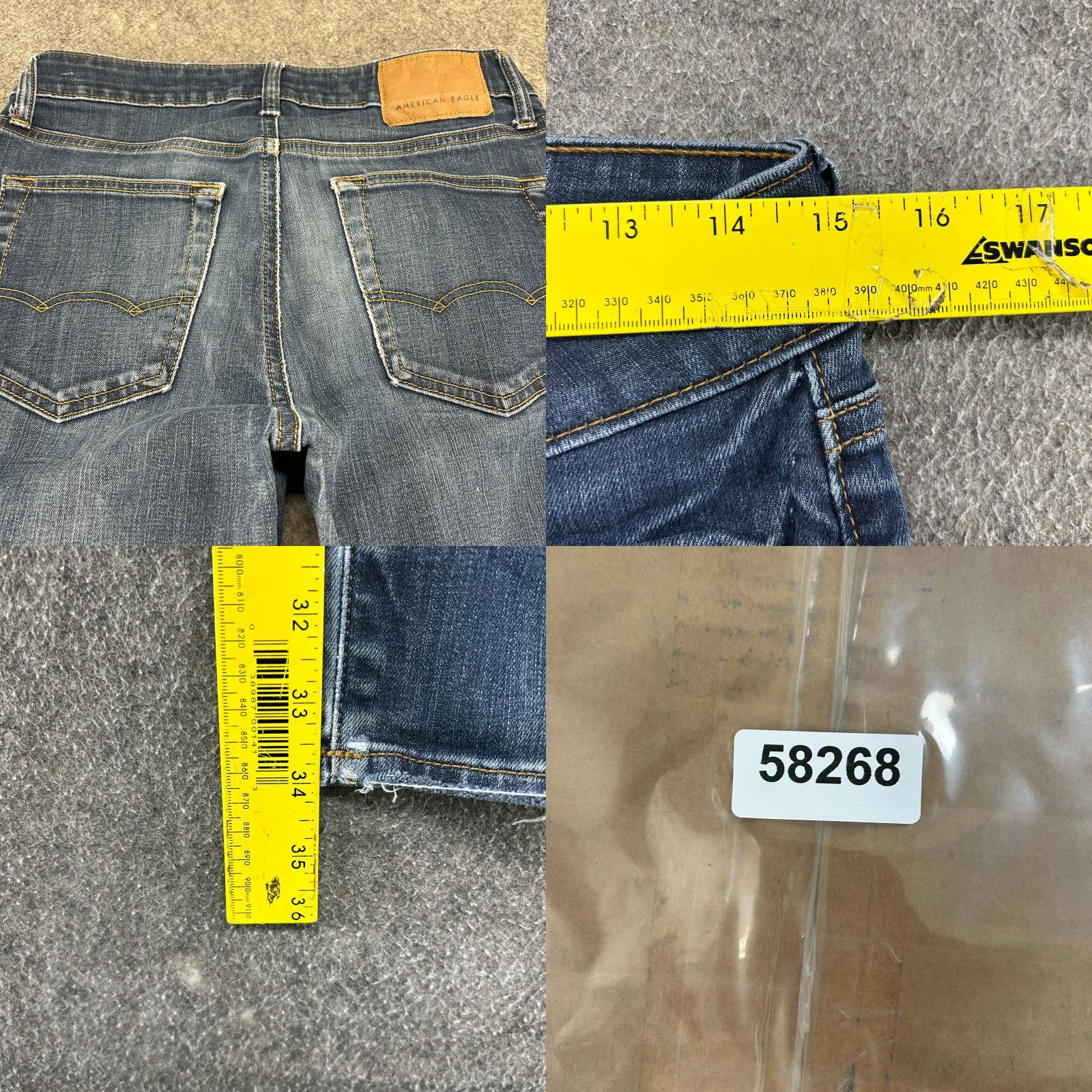 American Eagle Outfitters American Eagle Outfitters Jeans Mens 30x34 Blue Distressed Slim Straight Leg Dark Denim 5-Pocket Distressed Slimming Men Size US 30 / EU 46 - 10 Thumbnail