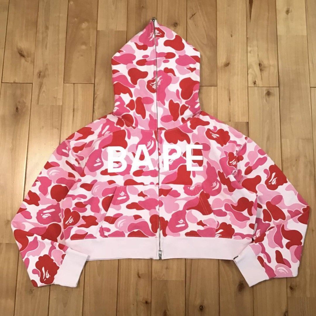Bape BAPE ABC camo Pink short full zip hoodie a bathing ape Size M / US 6-8 / IT 42-44 - 1 Thumbnail