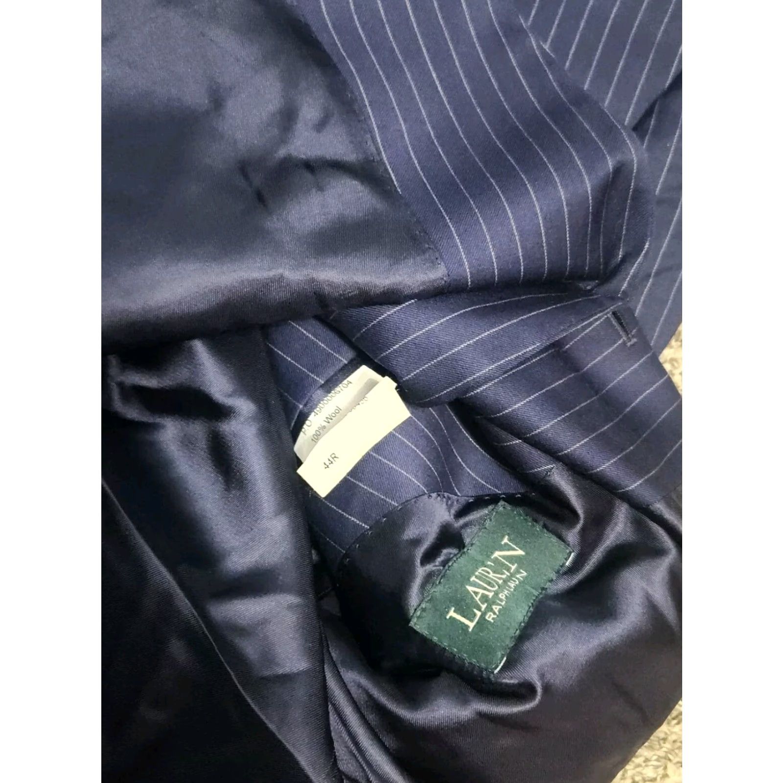 Polo Ralph Lauren VINTAGE Polo Ralph Lauren Pinstripe Indigo Rowing Blazer 44R Size US XXL / EU 58 / 5 - 6 Thumbnail