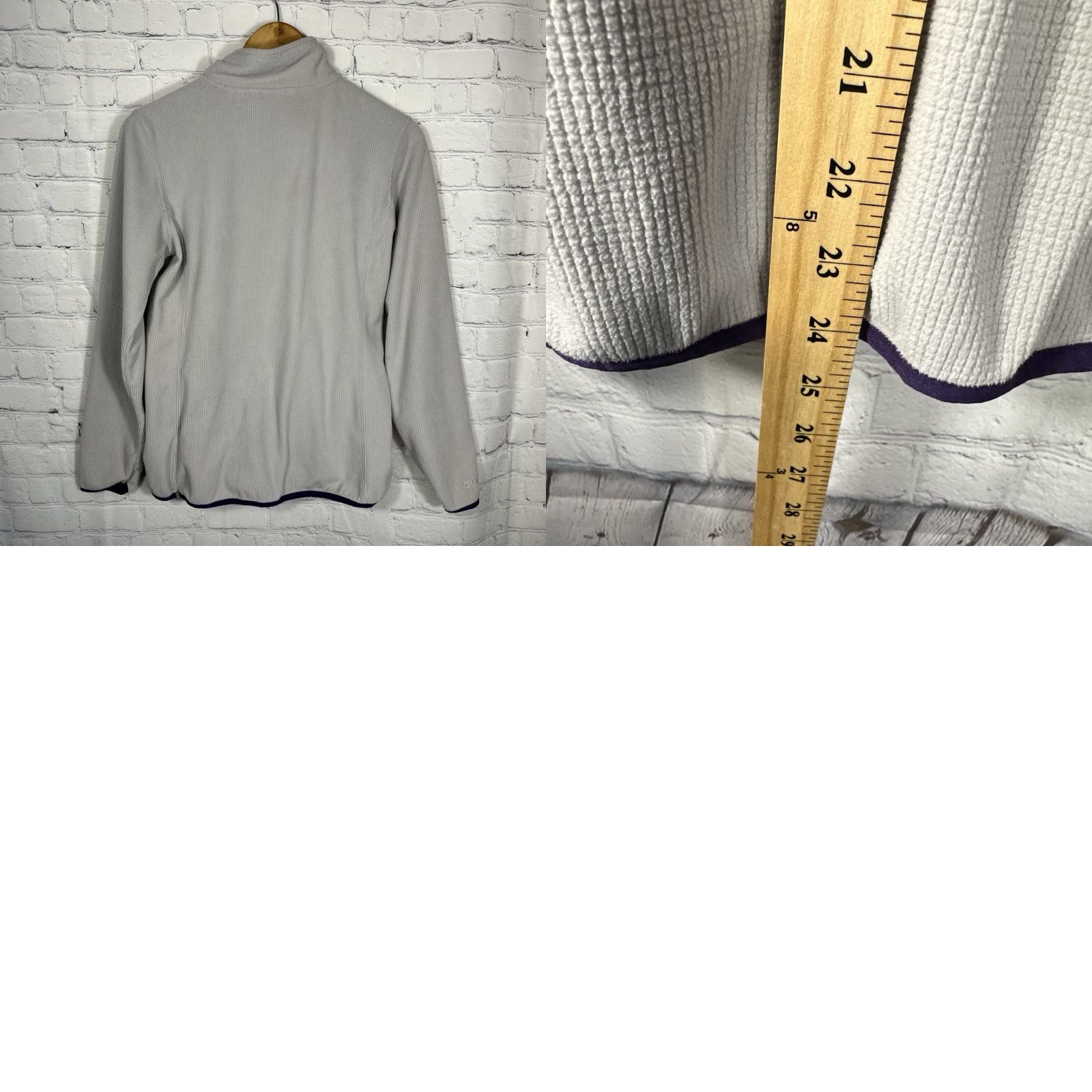 Orvis Orvis Microgrid Fleece Jacket 1/4 Zip Small Gray Womens Regular Fit Athleisure Jacket Size S / US 4 / IT 40 - 8 Thumbnail