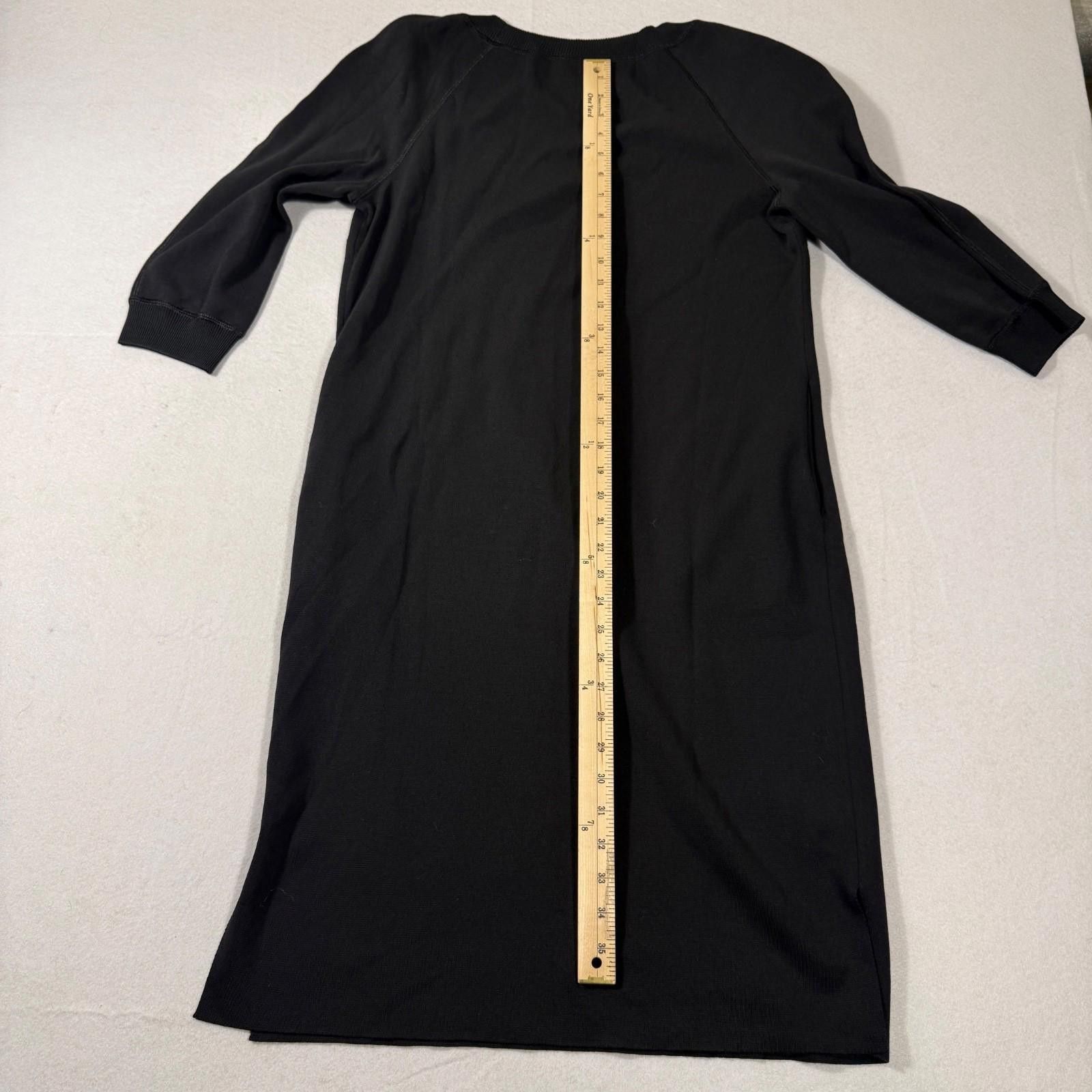 St. John St. John Essentials Size 10 Black Knit Dress 3/4 Sleeve Size L / US 10 / IT 46 - 8 Thumbnail