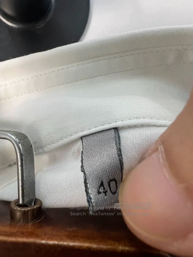 Dior Dior White door-breasted shirt Size US XXS / EU 40 - 4 Thumbnail