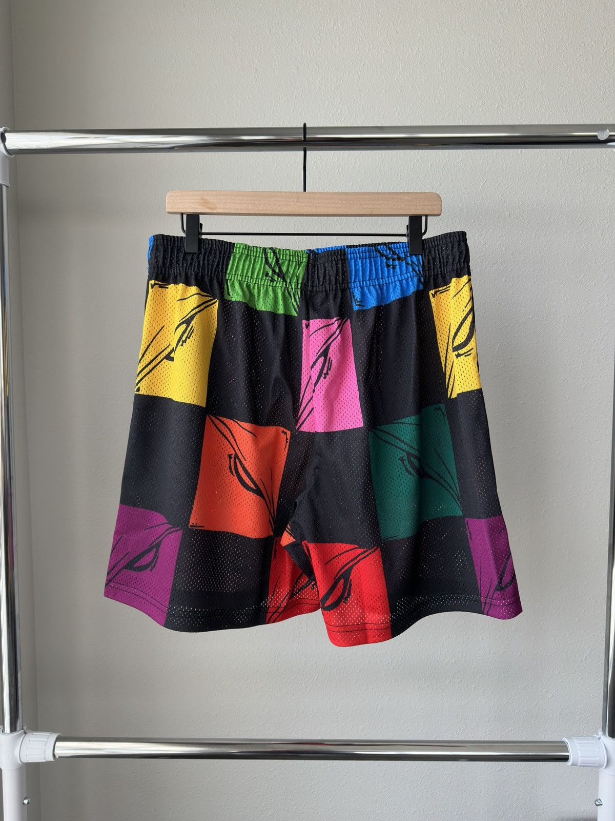 Eric Emanuel × Matty Boy Matty Boy x Eric Emmanuel Multicolor Block Shorts Size US 36 / EU 52 - 2 Thumbnail