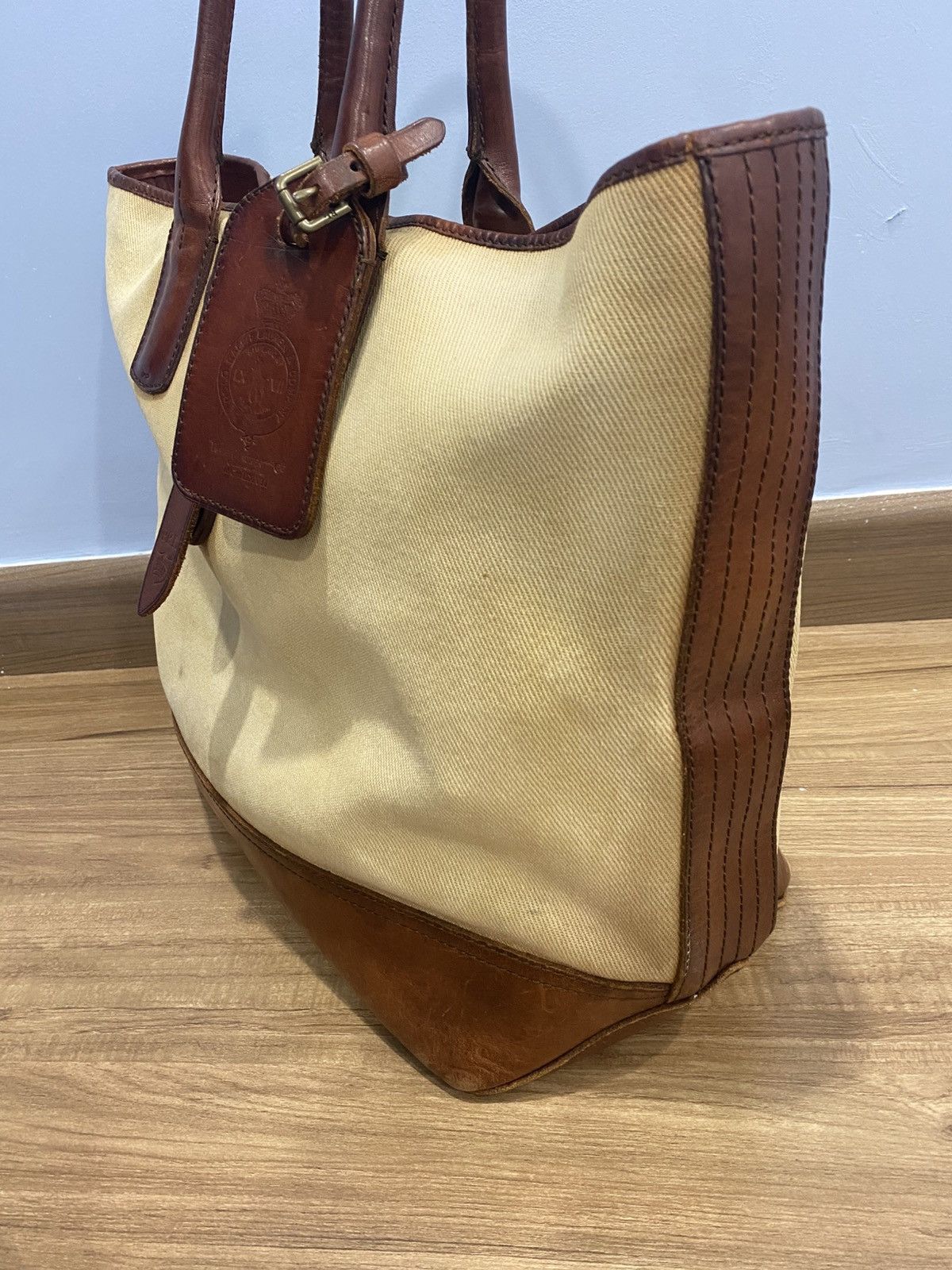 Polo Ralph Lauren Polo Ralph Lauren canvas leather tote bag Size ONE SIZE - 2 Thumbnail