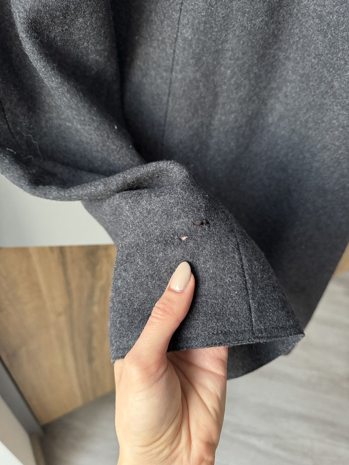 Fendi × Vintage Vintage Fendi Dark Grey Wool-Felt Minimal Silhouette Dress Size M / US 6-8 / IT 42-44 - 12 Thumbnail