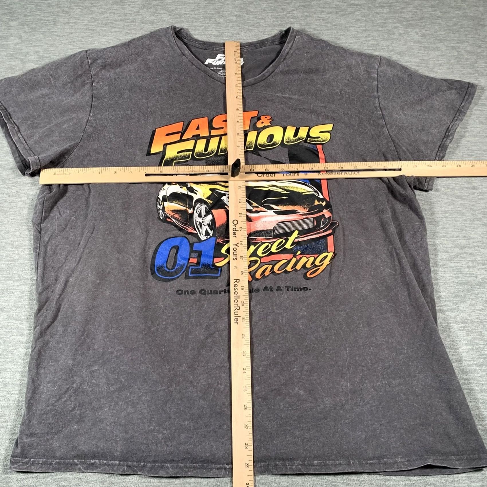 Vintage VINTAGE? No — Fast & Furious Shirt Mens 3XL Black Acid Wash Graphic Street Racing Tee T-Shirt Size US XXL / EU 58 / 5 - 6 Thumbnail