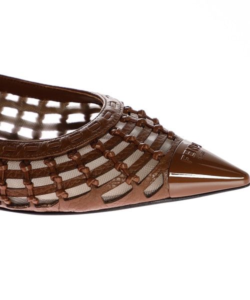 Fendi o1B3y1r0326 Colibrì Flats in Brown Size US 6 / IT 36 - 4 Thumbnail