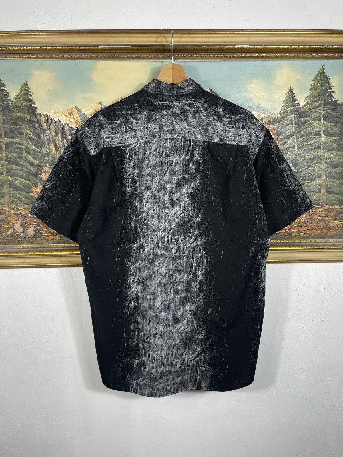 Diesel × Vintage Diesel Vintsge Y2k Black Shirt Avant Garde Opium Affliction Size US L / EU 52-54 / 3 - 2 Thumbnail