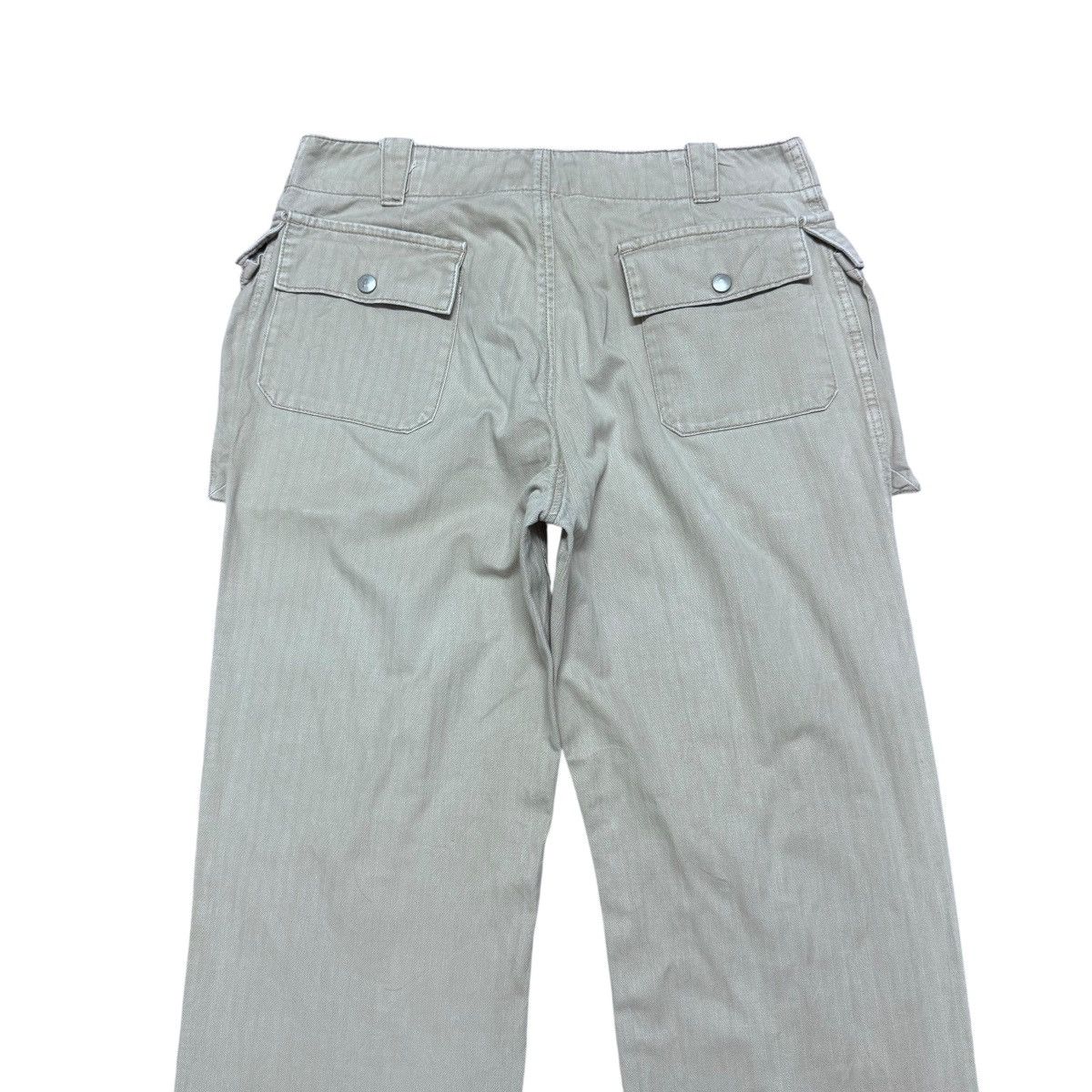 Nigel Cabourn NINELIVES Herringbone Military Monkey Pants Size US 32 / EU 48 - 9 Thumbnail