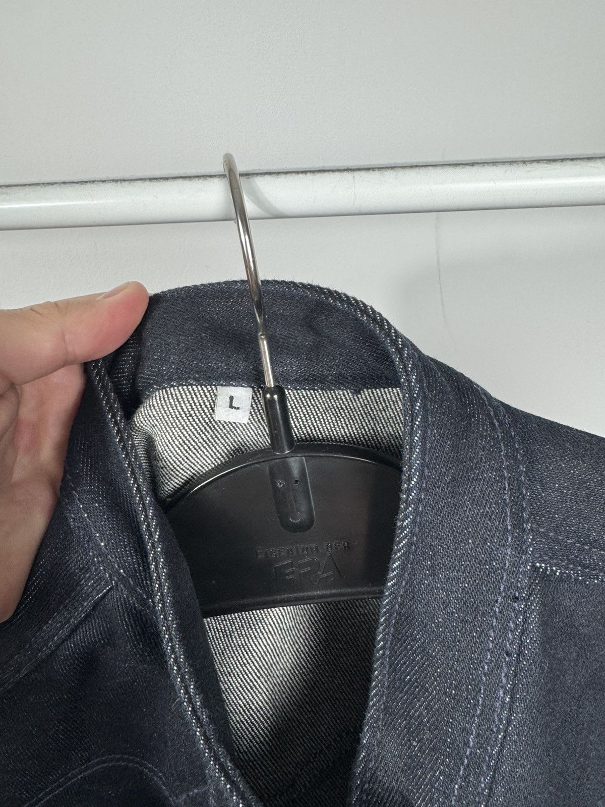 SoSo SoSo Heavy Raw Denim Jacket Indigo Workwear Trucker Coat L Size US L / EU 52-54 / 3 - 6 Thumbnail