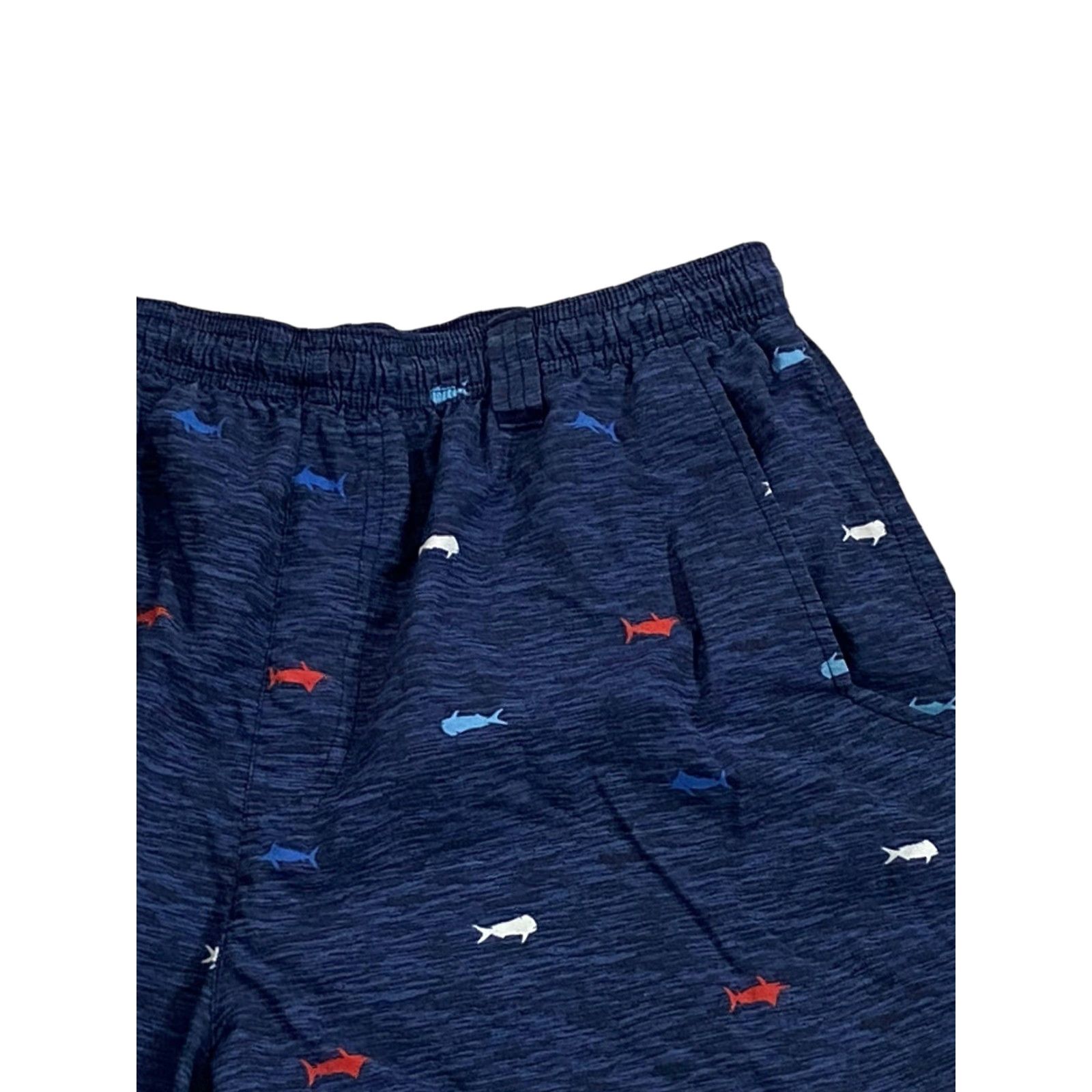 Vintage Columbia Omni-Shade Shark Drawstring Water Shorts Men L Blue Swim Trunks Size US 33 - 3 Thumbnail