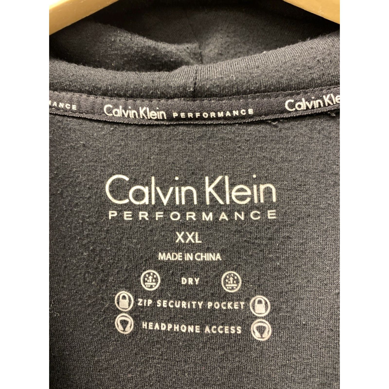 Calvin Klein Calvin Klein Fleece Jacket Hoodie Women XL Black Full Zip with Logo Pockets Activewear Size XL / US 12-14 / IT 48-50 - 4 Thumbnail