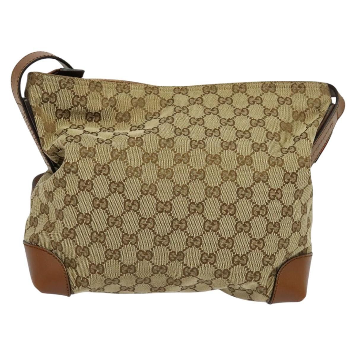 Gucci GUCCI GG Canvas Web Sherry Line Shoulder Bag Beige Red Green Size ONE SIZE - 3 Thumbnail