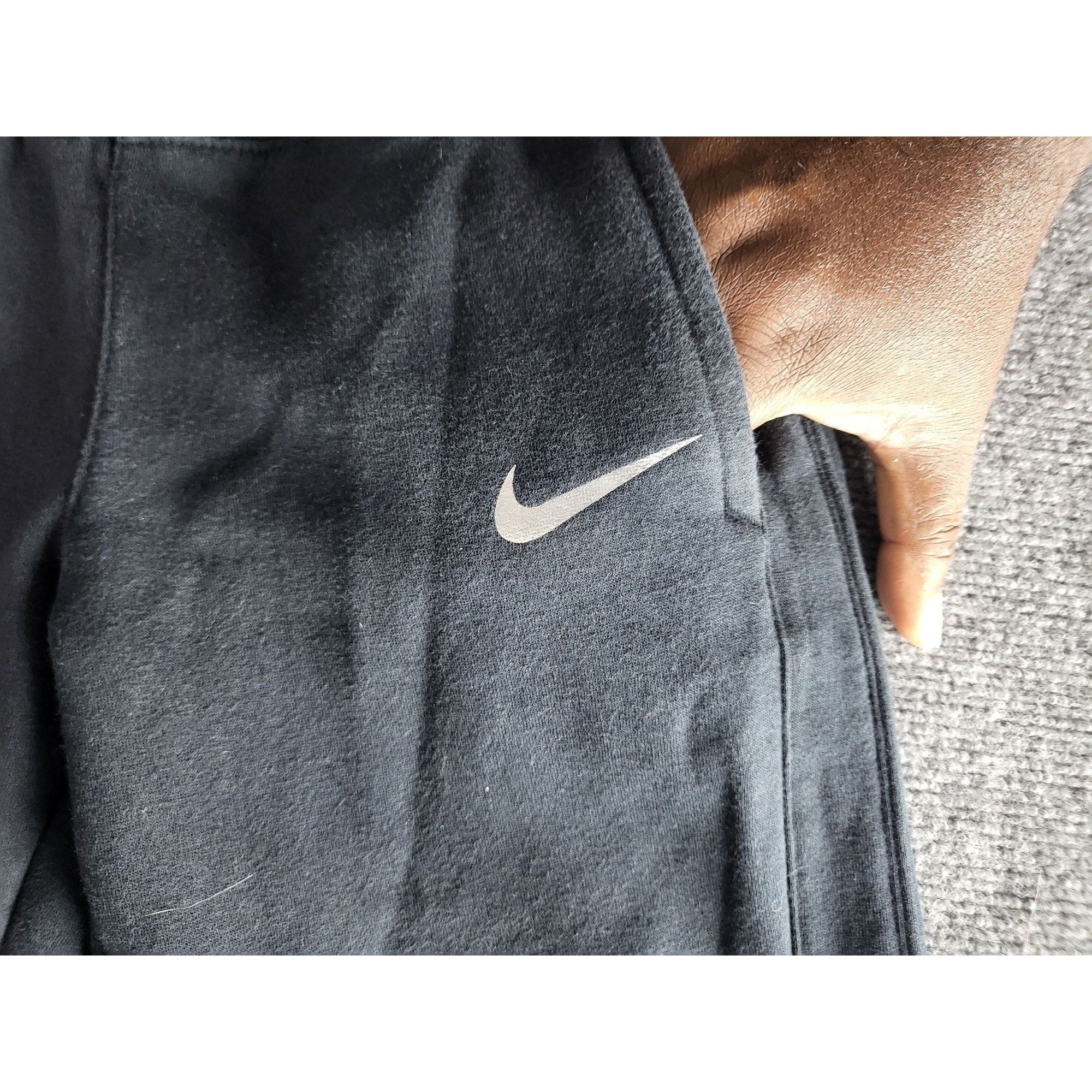 Nike Nike Ankle Crop Sweatpants Women Sz M Black Pockets Logo Cas Size 28" / US 6 / IT 42 - 9 Thumbnail