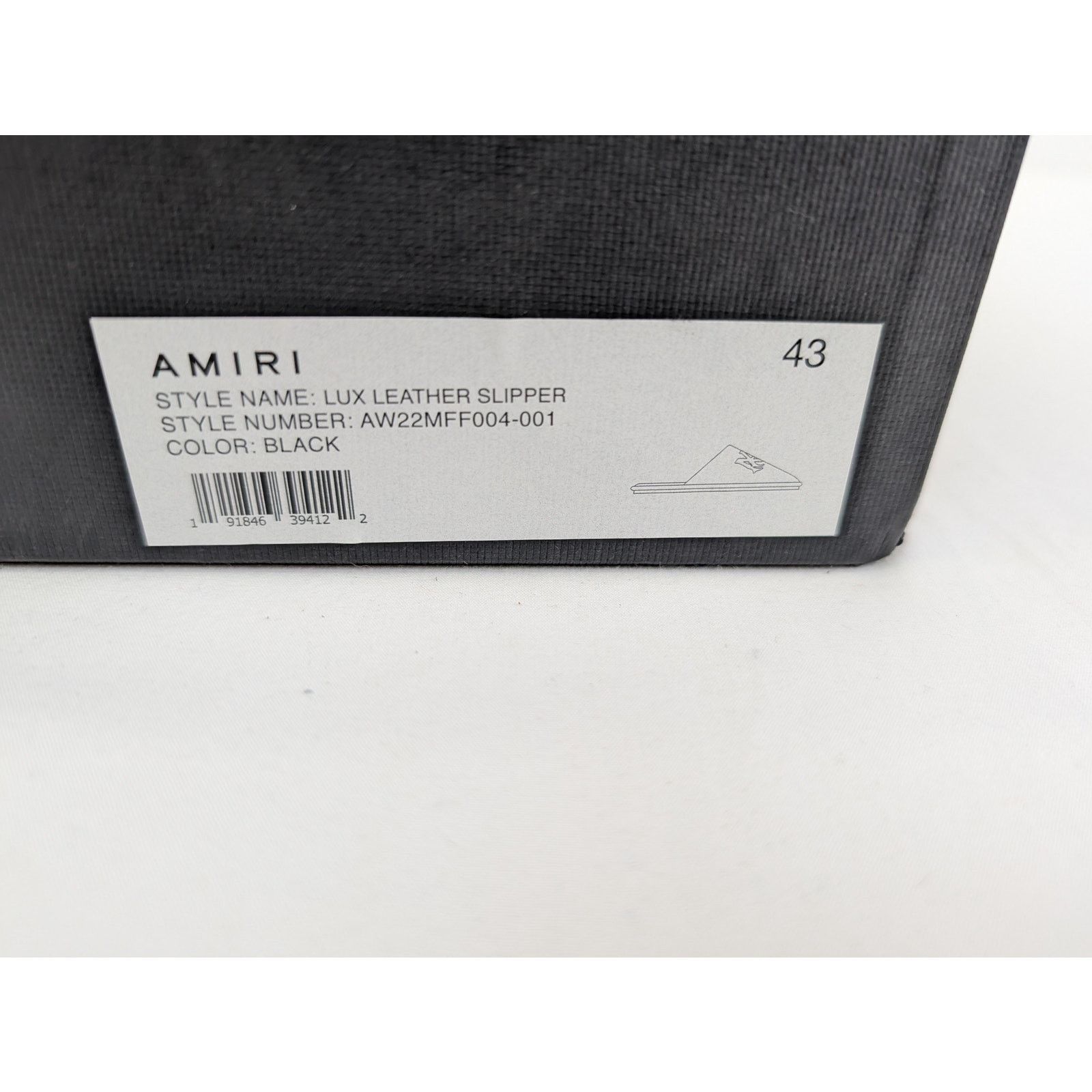 Amiri o1rshd1 Lux Leather Slipper Sandal in Black Size US 10 / EU 43 - 23 Thumbnail