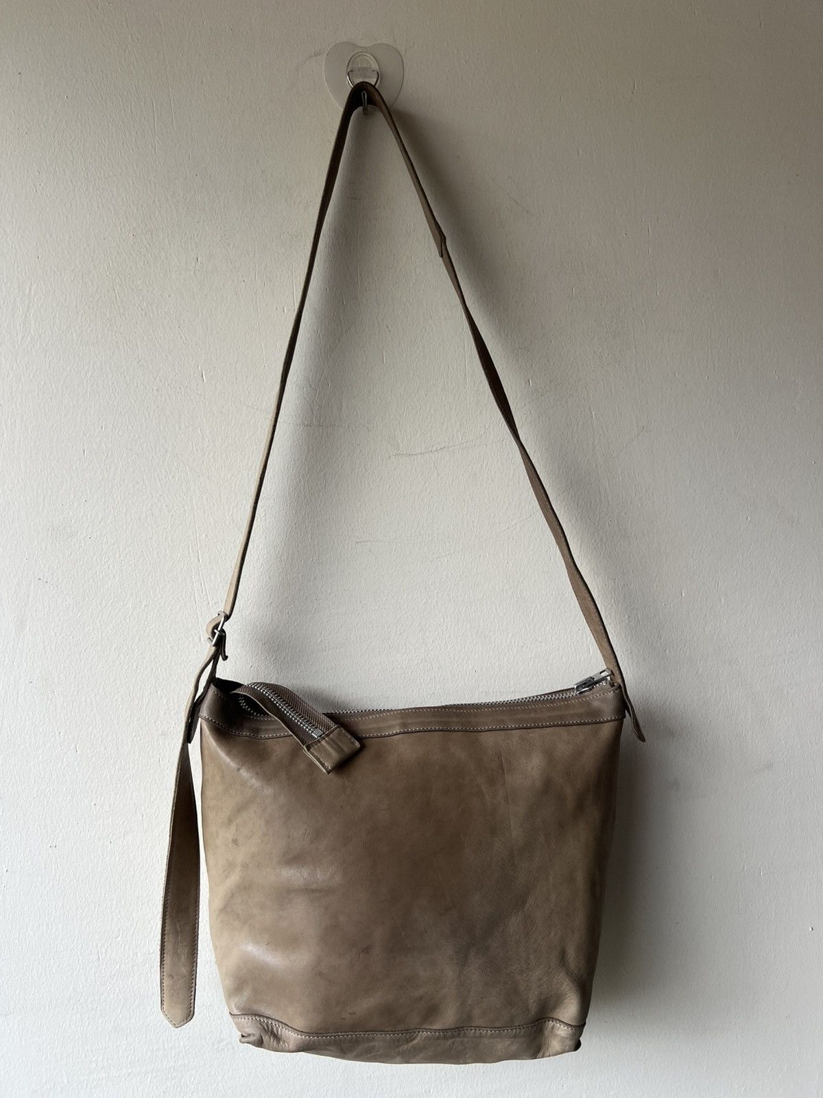 Leather REN Tokyo Japan Patina Nappa Leather Messenger Bag Size ONE SIZE - 19 Thumbnail
