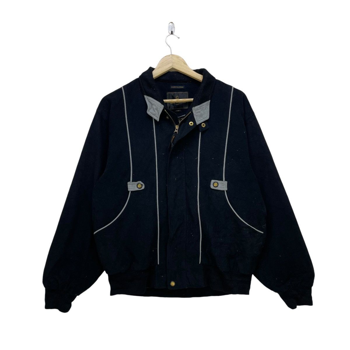 Vintage 💥Vintage Italian Designer Giani Valentino Bomber Jacket Size US M / EU 48-50 / 2 - 1 Thumbnail