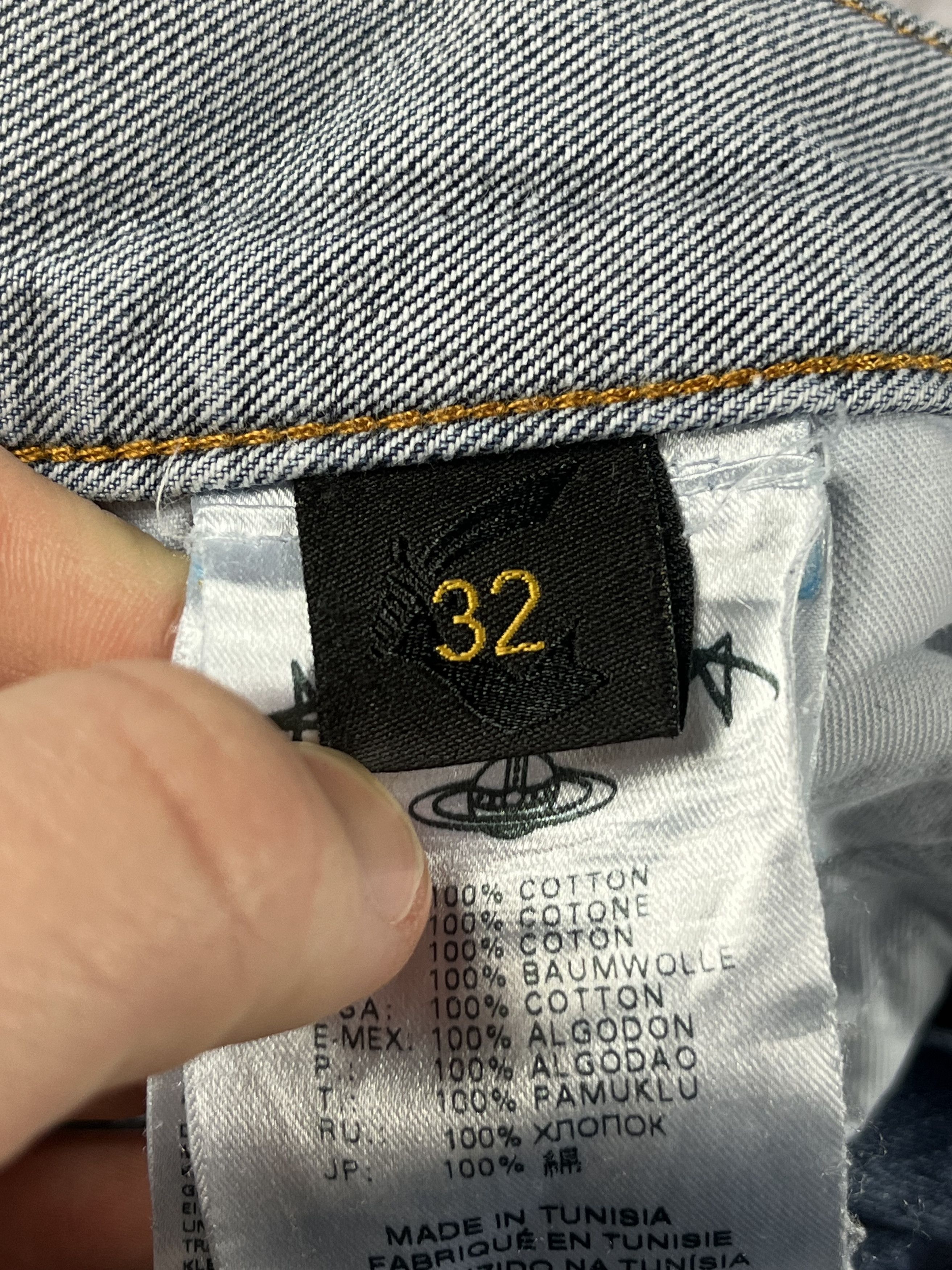 Vivienne Westwood Vivienne Westwood denim jeans 32 size big logo in pocket Size US 32 / EU 48 - 10 Thumbnail