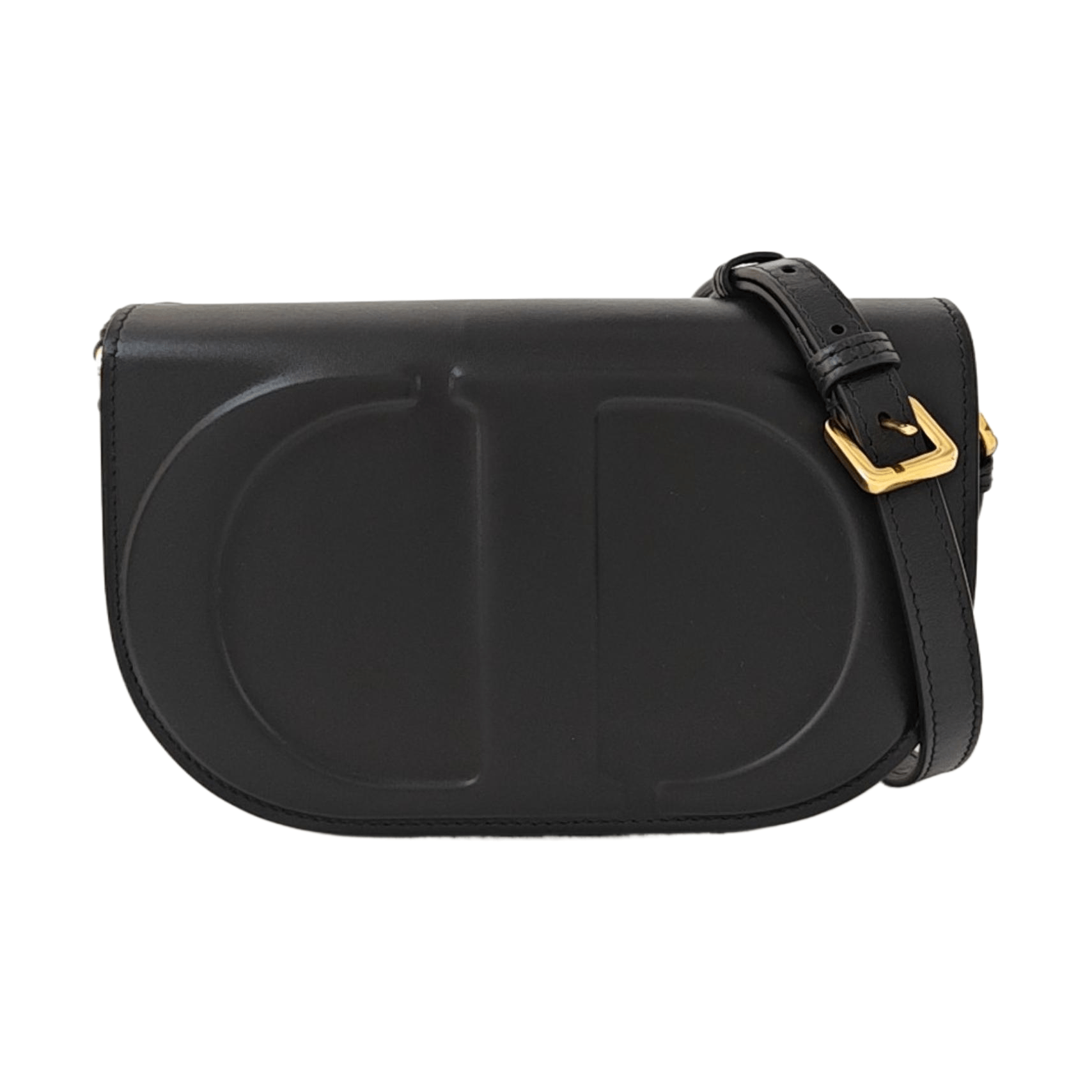 Dior Dior CD Embossed Leather Shoulder Bag Size ONE SIZE - 1 Thumbnail