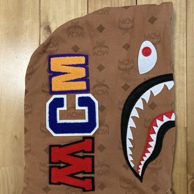 Bape × MCM 2024 MCM × BAPE monogram shark pullover hoodie a bathing ape Size US L / EU 52-54 / 3 - 5 Thumbnail