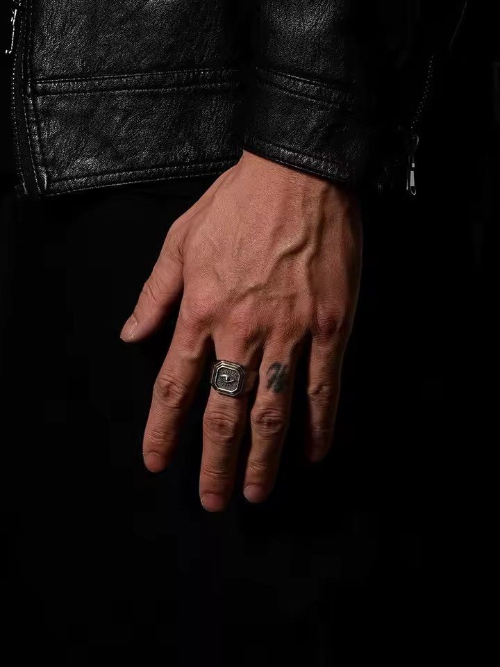 Jewelry Streetwear Retro Style Devil’s Eye Hip Hop Ring Size ONE SIZE - 3 Thumbnail