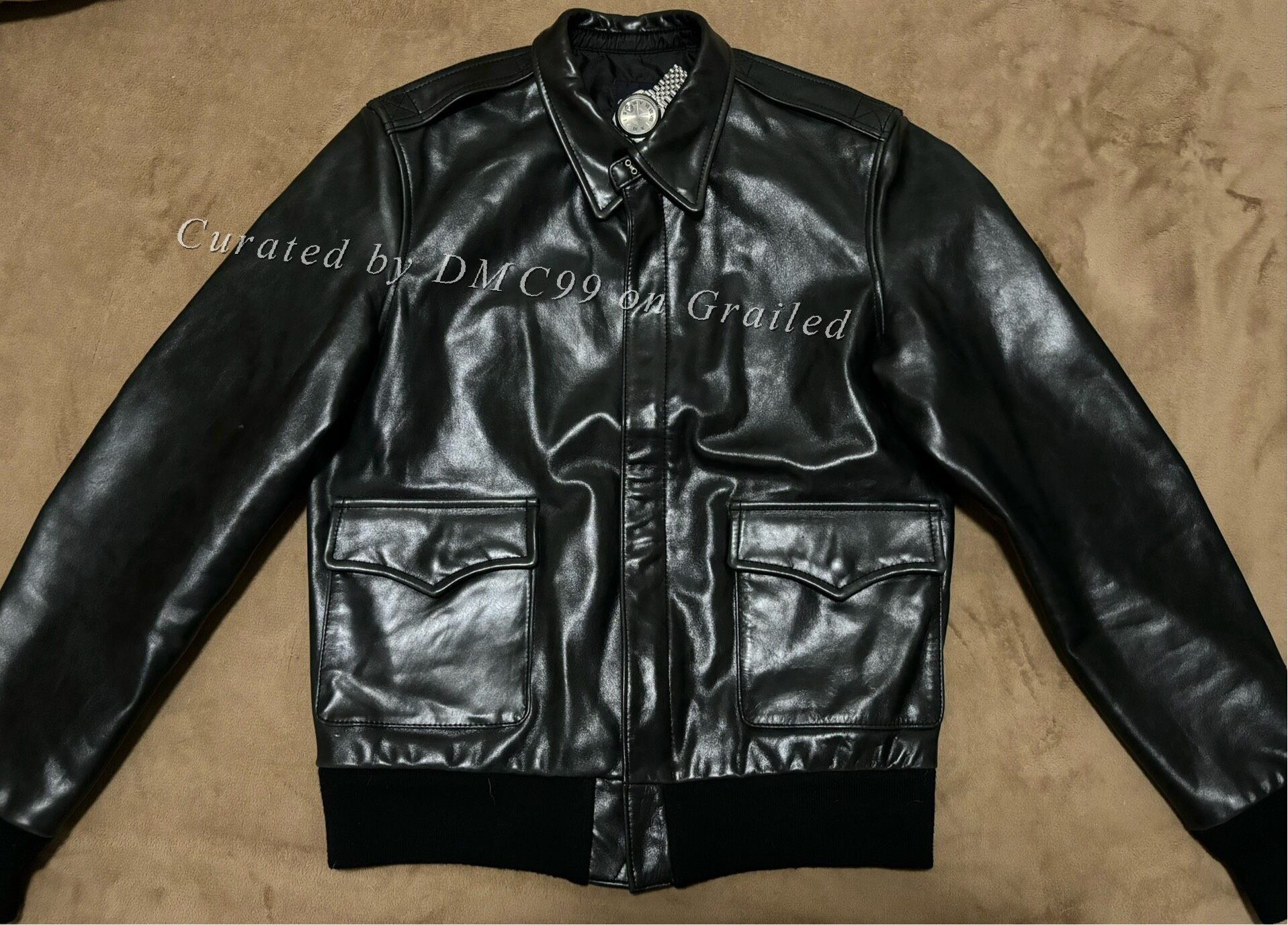 Visvim Visvim elmendorf A-2 leather jacket | Grailed