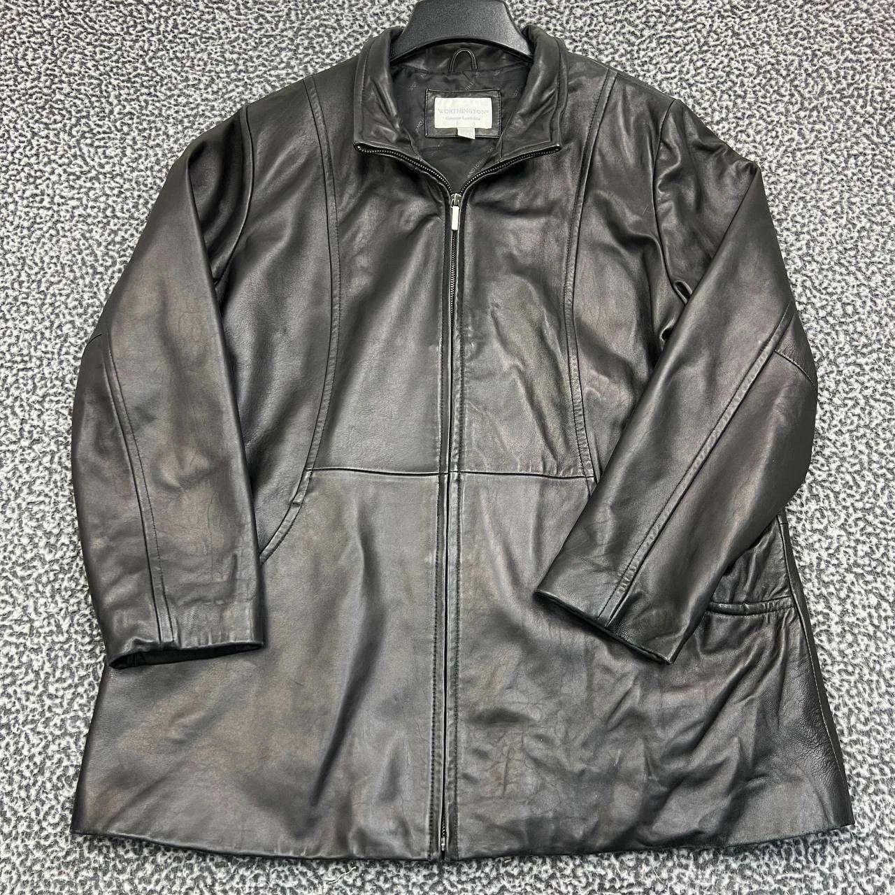Worthington Vintage Worthington Leather Jacket Women 1X Lambskin Size XL / US 12-14 / IT 48-50 - 1 Thumbnail