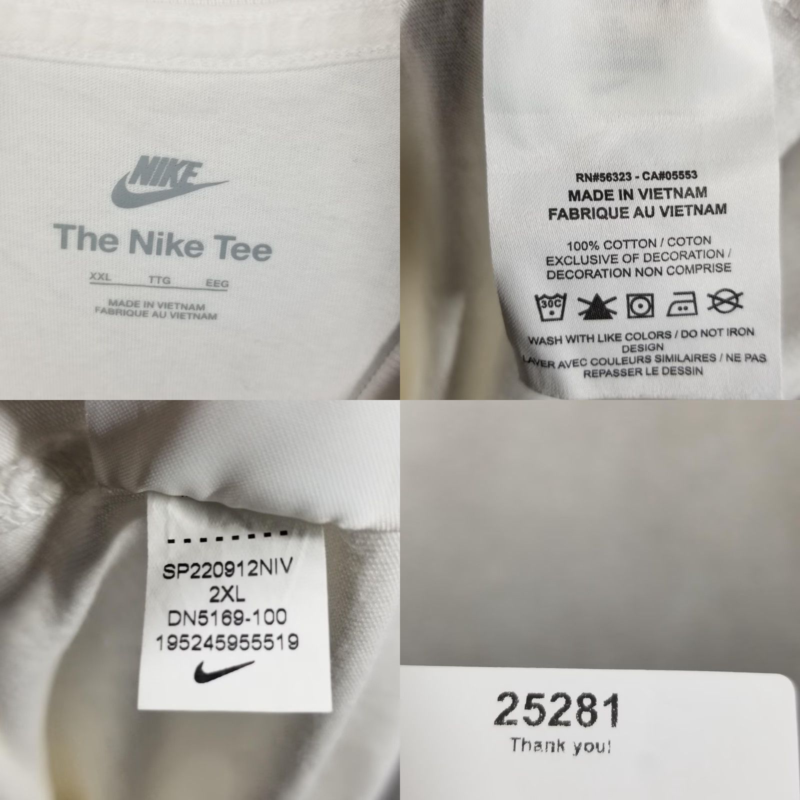 Nike VINTAGE Nike Shirt Mens 2XL White Burger Graphic The Nike Tee DN5169-100 T-Shirt Adult 2XL White Burger Neon Swoosh Mens Size US XXL / EU 58 / 5 - 8 Thumbnail