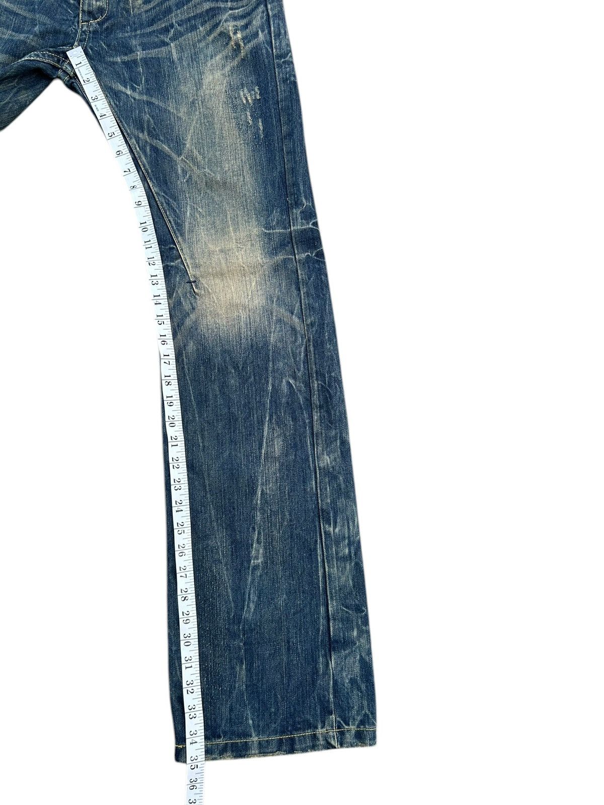 Kapital RED PEPPER GOLD LABEL PUNK DISTRESSED DENIM JEANS Size US 35 - 24 Thumbnail