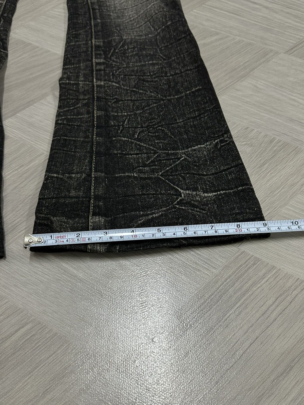 If Six Was Nine Super Flare Vintage Daily Topics Washed Denim Pants Size US 28 / EU 44 - 12 Thumbnail