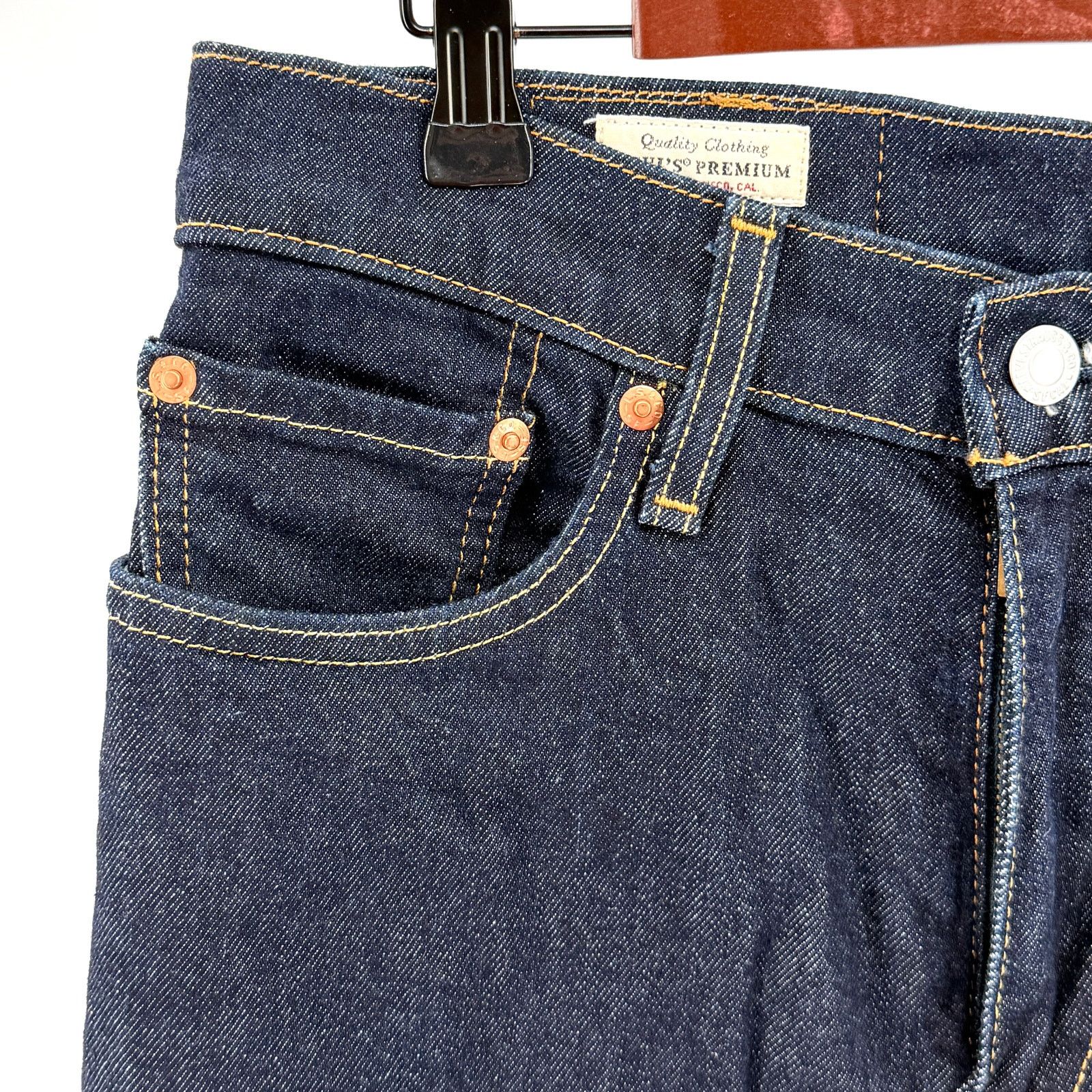 Levi's Levi’s Premium Dark Blue 510 Skinny Fit Jeans Size US 31 - 3 Thumbnail