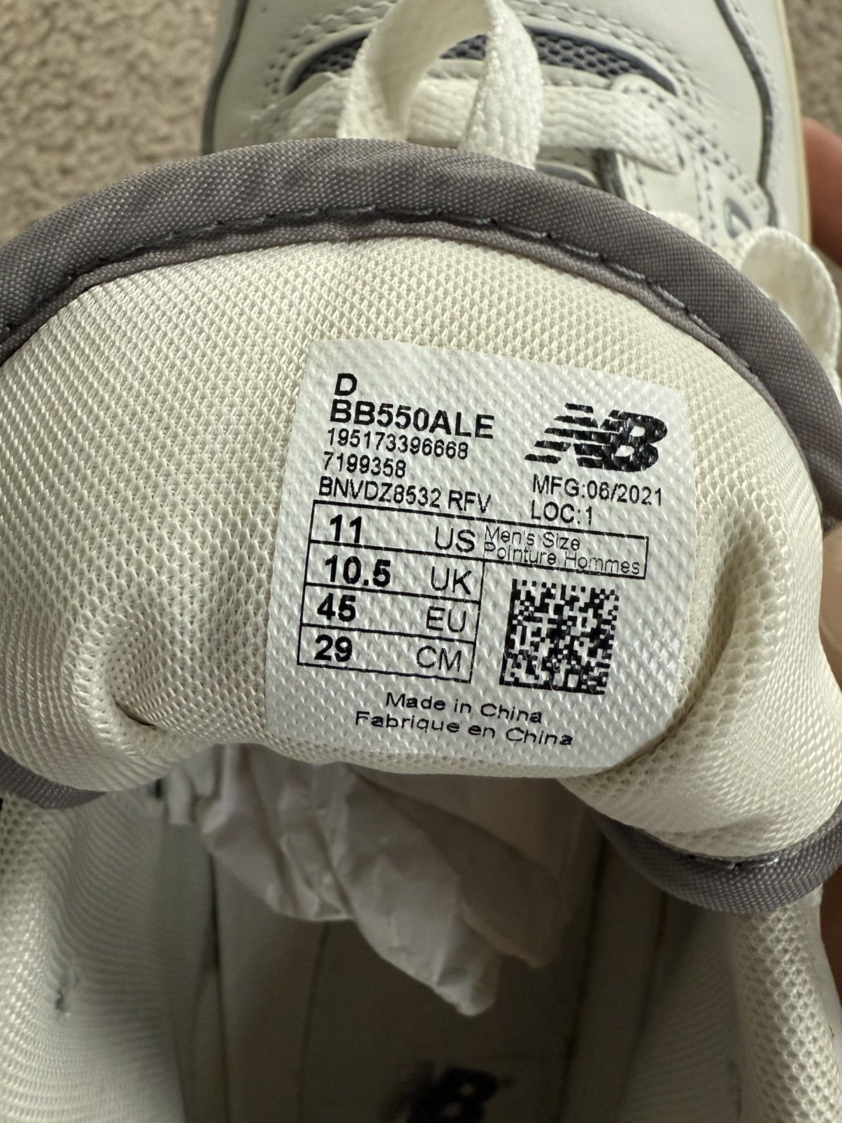 Aime Leon Dore × New Balance New Balance x Aime Leon Dore 550 Silver Size 11 Size US 11 / EU 44 - 7 Thumbnail