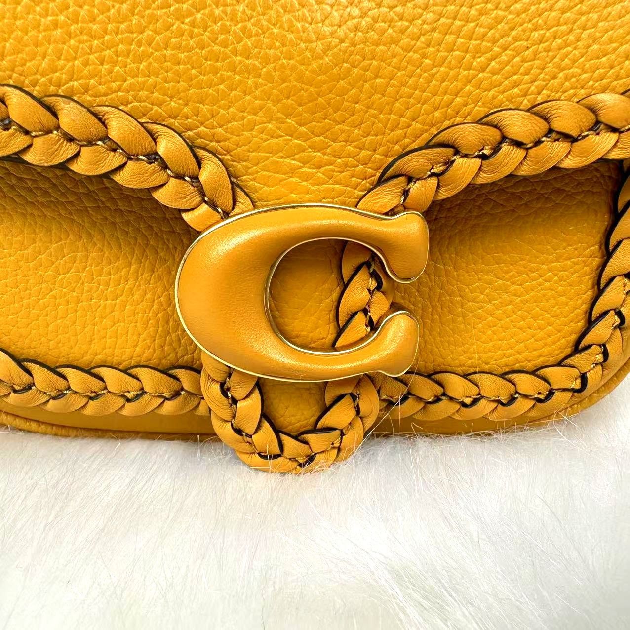 Coach Coach Tabby Leather xbody Messenger 19 Braid Buttercup NWT Size ONE SIZE - 13 Thumbnail