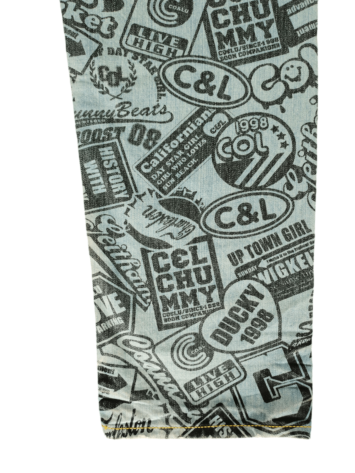 Japanese Brand Japanese Co & Lu Full Print Hysteric Glamour Style Jeans Size US 33 - 17 Thumbnail
