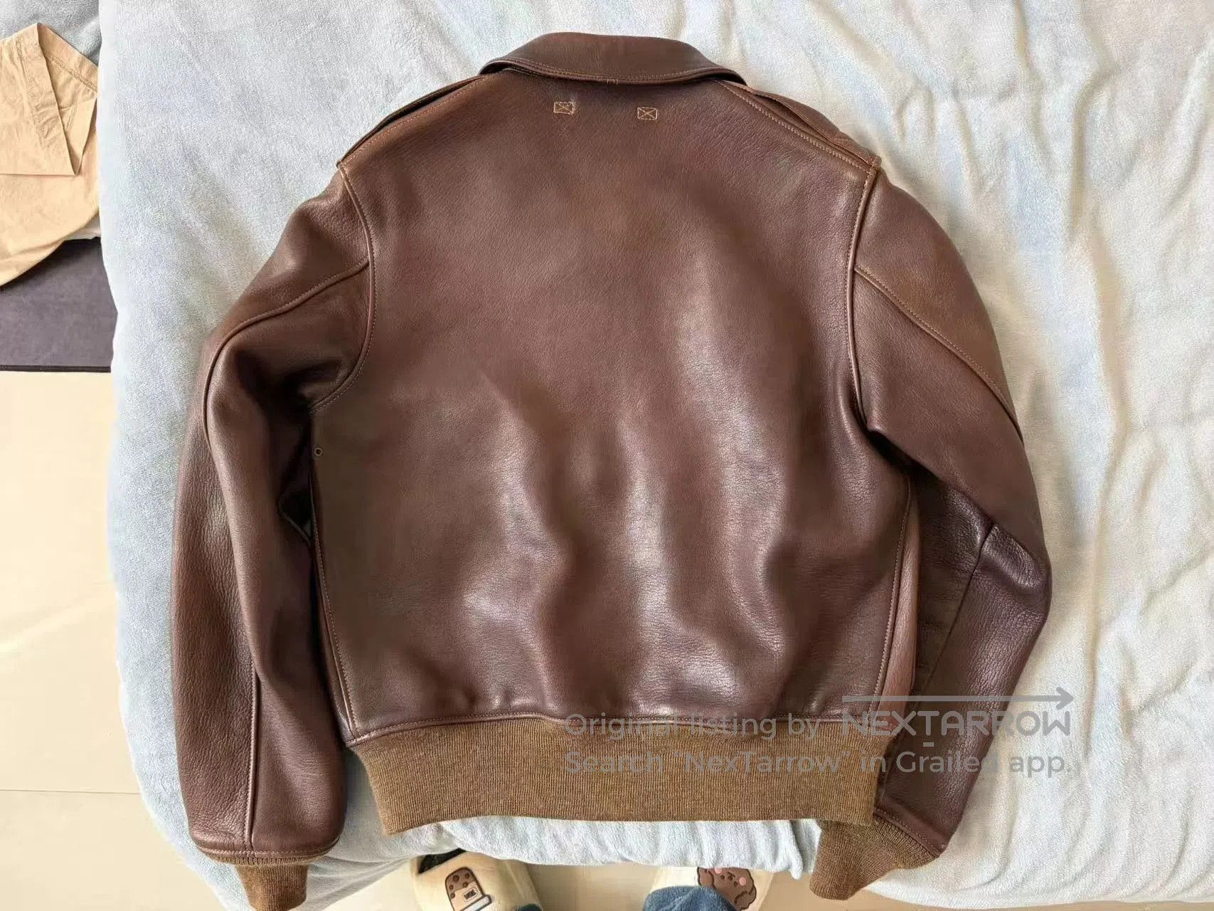 The Real McCoy's Real McCoy A2 Leather Jacket. Size US M / EU 48-50 / 2 - 2 Thumbnail