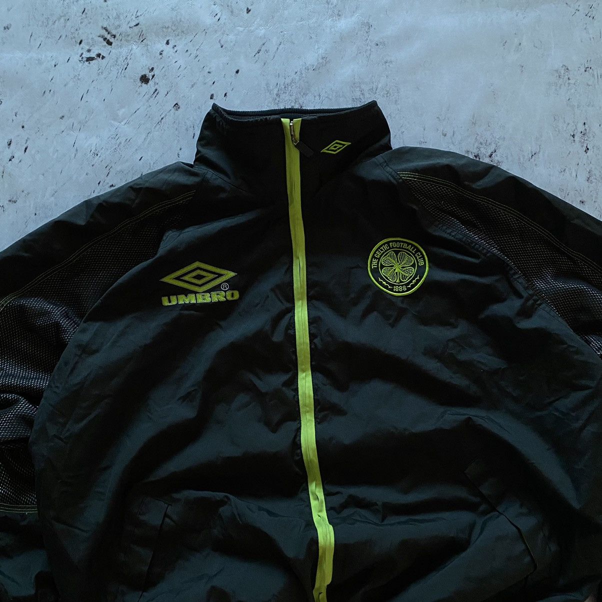 Maillot Extérieur Celtic Vintage Umbro Carling 2003 – Taille M, Vert, Occasion