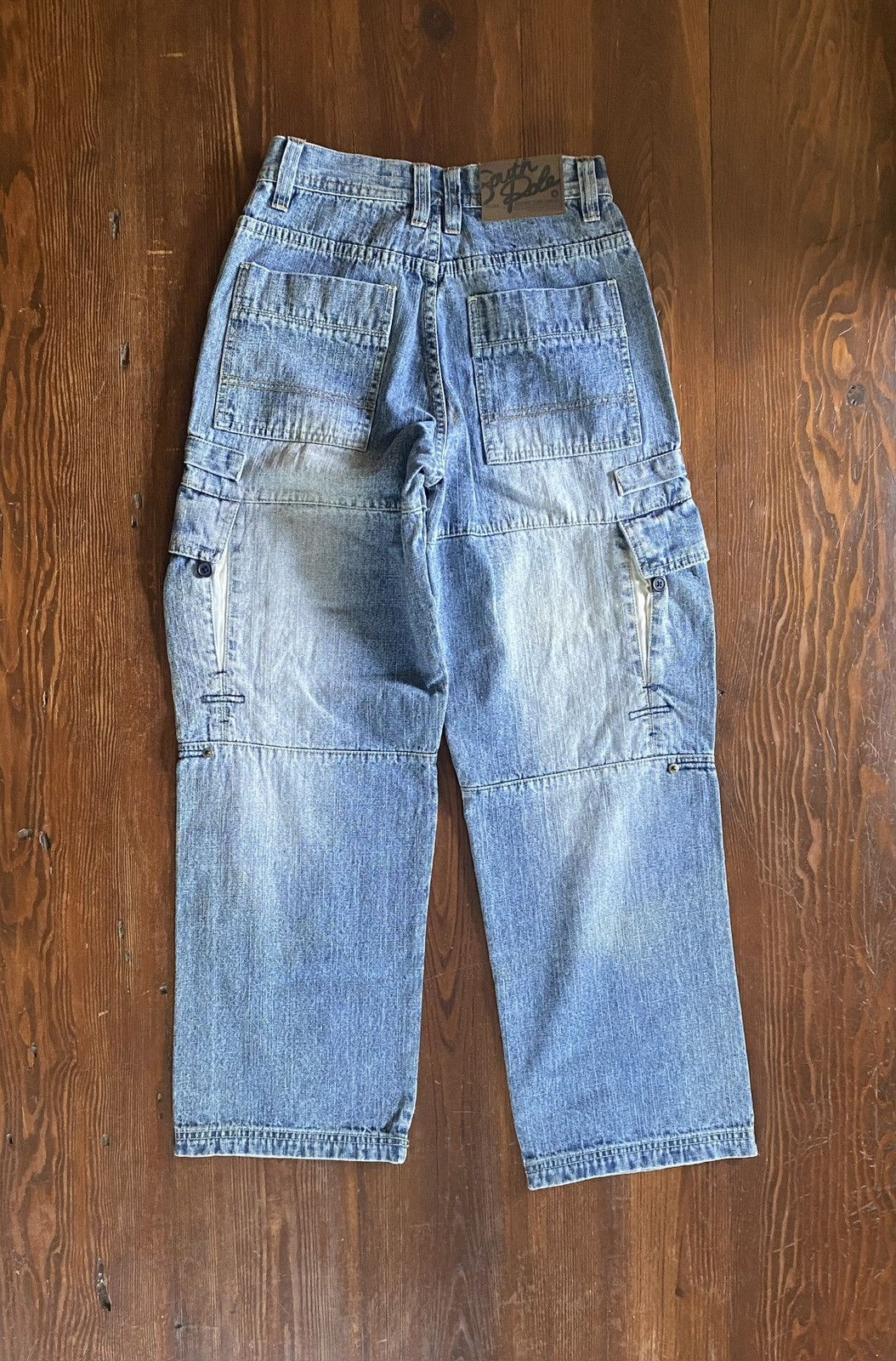 Southpole × Vintage Vintage Y2K’s South Pole Double Knee Cargo Wide Jeans 26x28 Size US 26 / EU 42 - 14 Thumbnail