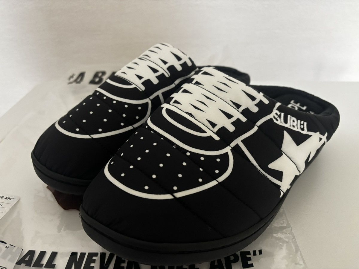 Bape × SUBU BAPE x SUBU BOA PUFFER APE HEAD SANDALS | Grailed