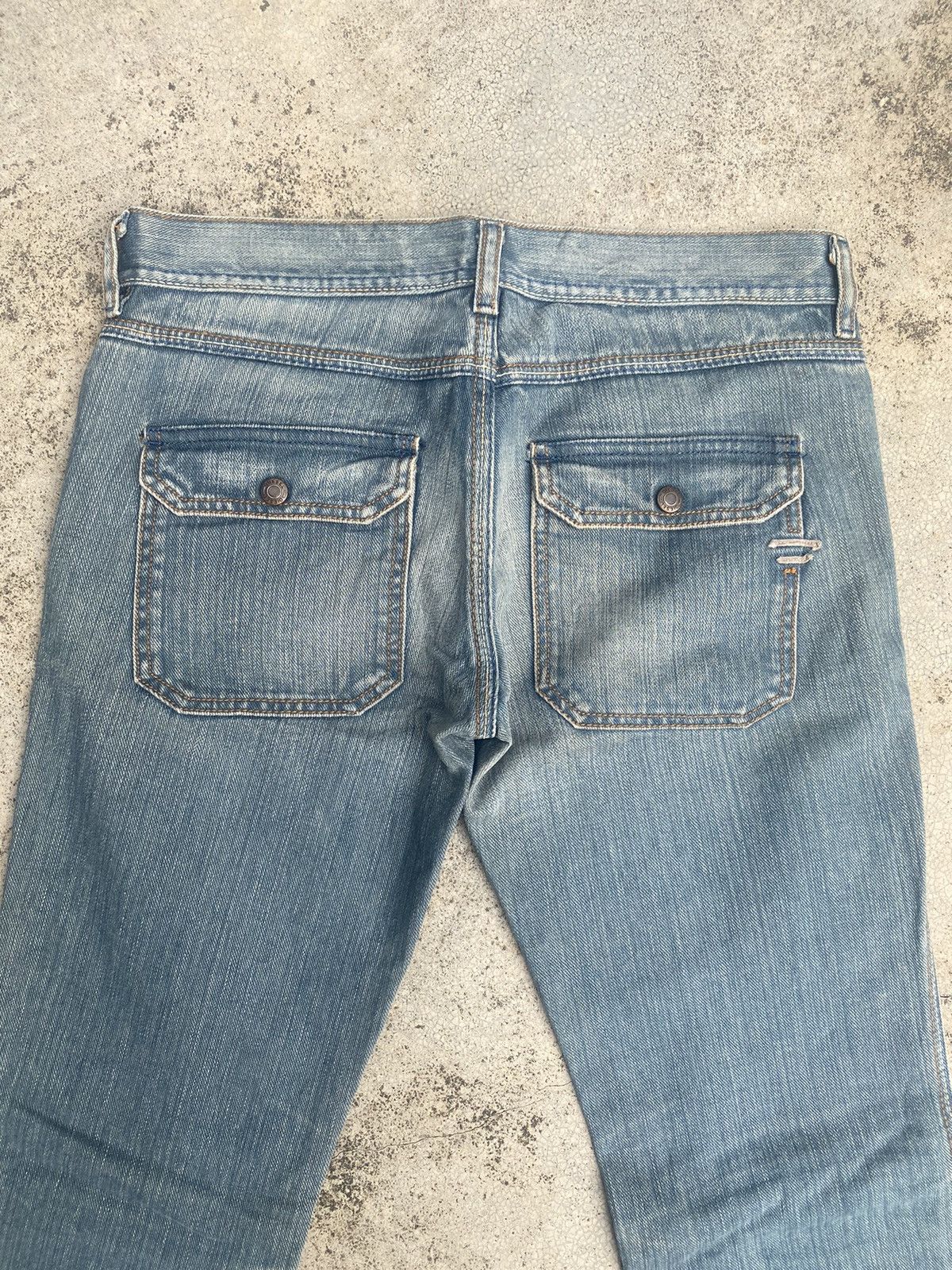 Designer × Diesel × If Six Was Nine Flare Jeans Diesel Faded Low Rise Bootcut Size US 30 / EU 46 - 22 Thumbnail