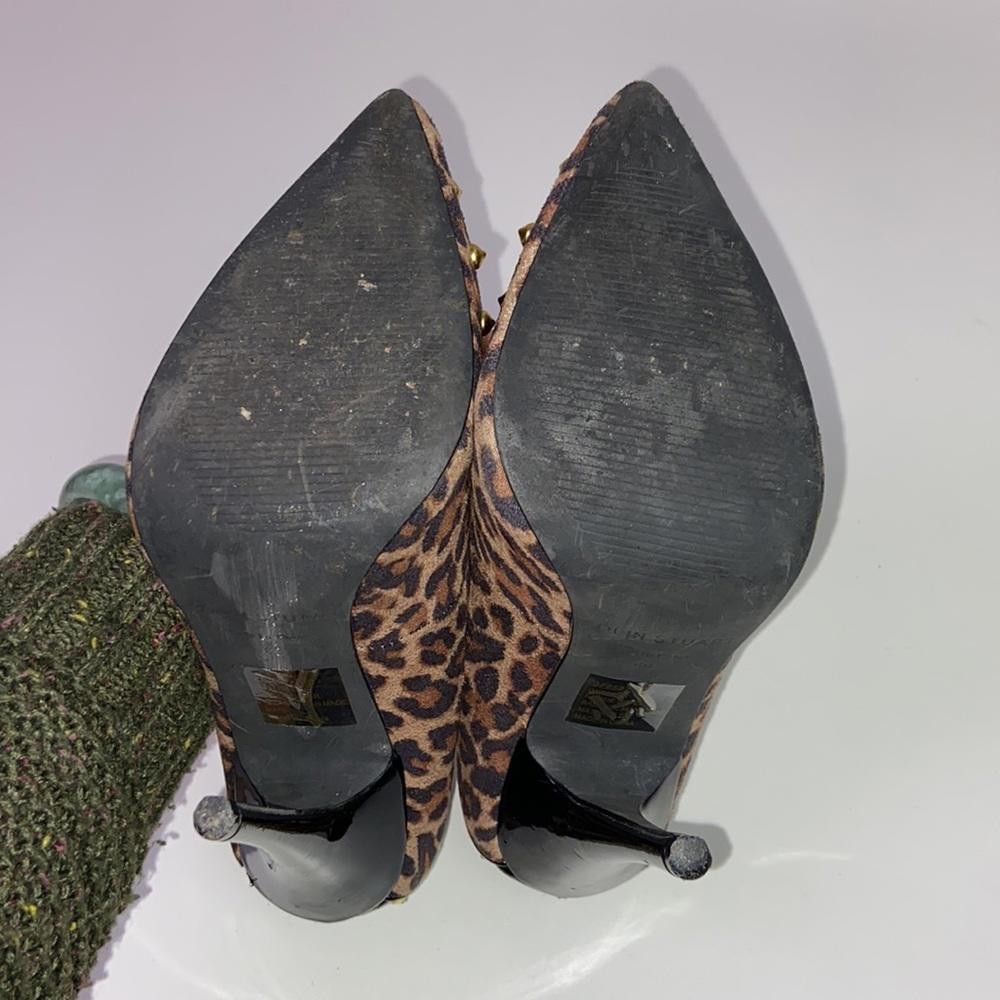 Designer ]Colin Stuart l Leopard Print Pumps W/ Gold Studs 6 Size US 6 / IT 36 - 9 Thumbnail