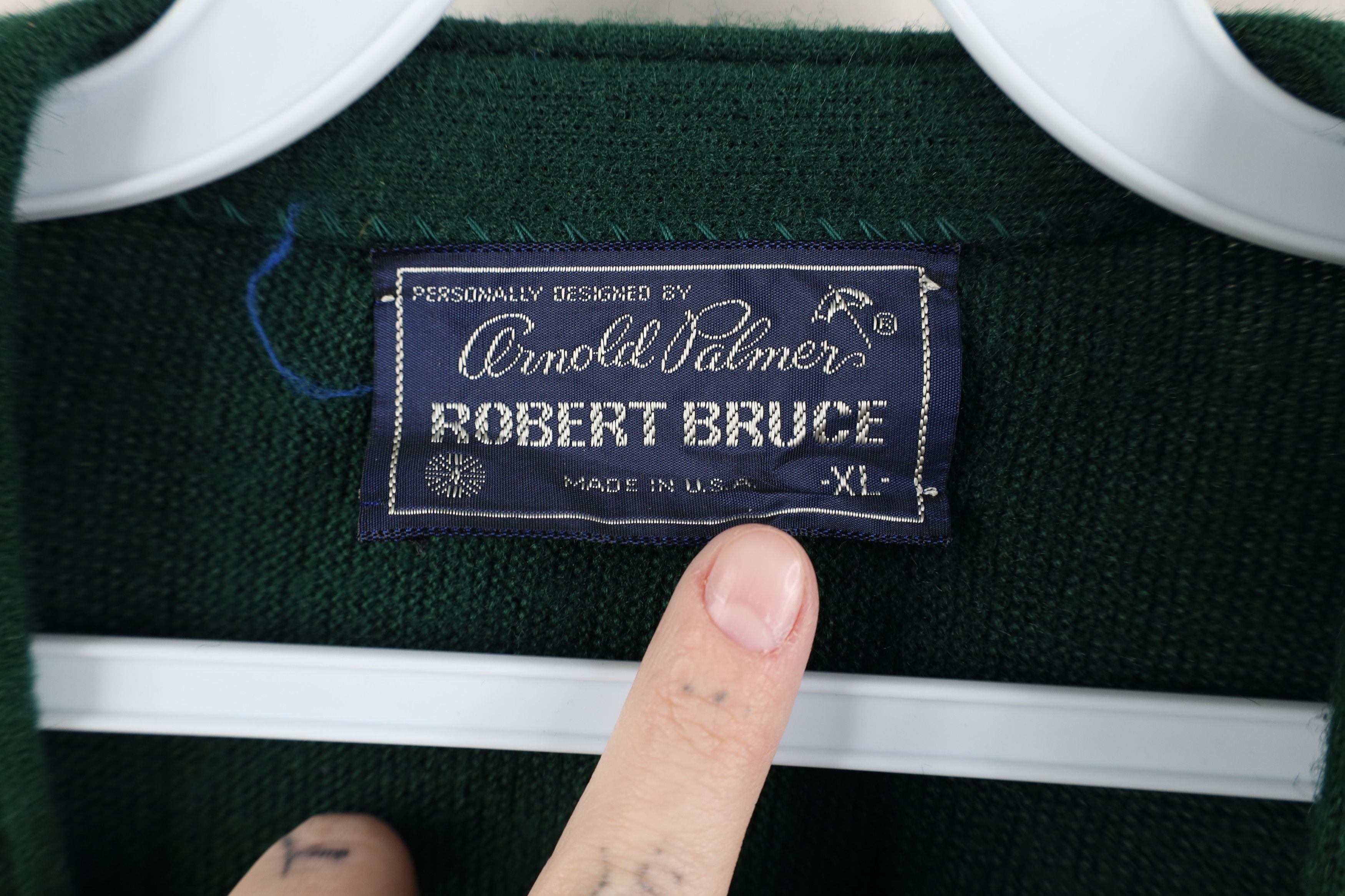 Vintage Vintage 70s Streetwear Cobain Cardigan Sweater Green USA Size US XL / EU 56 / 4 - 7 Thumbnail