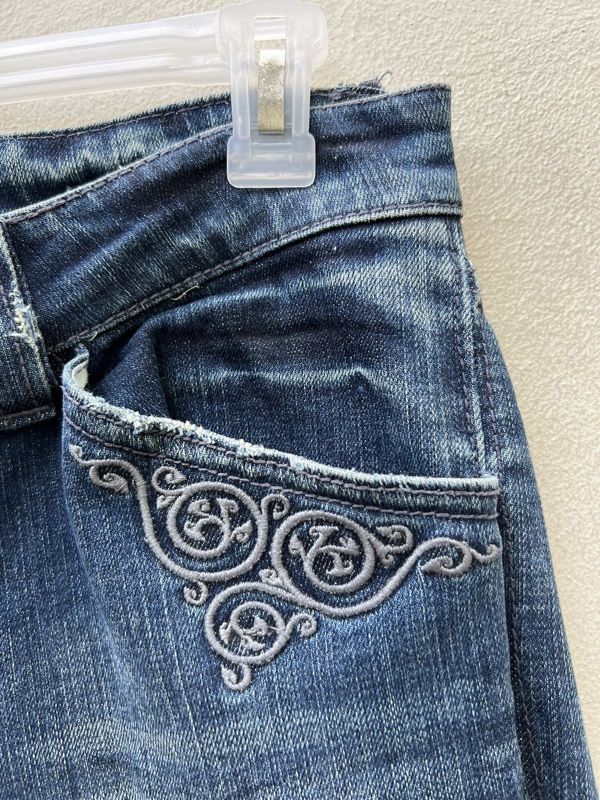 BUFFALO BOBS VTG Buffalo Jeans Japan Distress Denim Stretch Flare Jeans Size US 29 - 12 Thumbnail