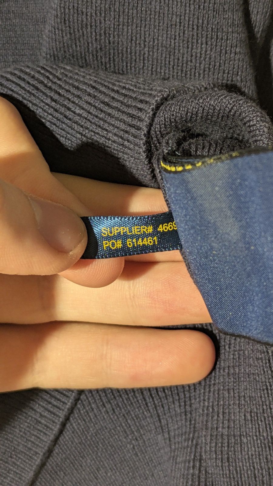 Polo Ralph Lauren 🧥 Polo Ralph Lauren Pima Cotton Sweater – Navy (Size M) Size US M / EU 48-50 / 2 - 4 Thumbnail