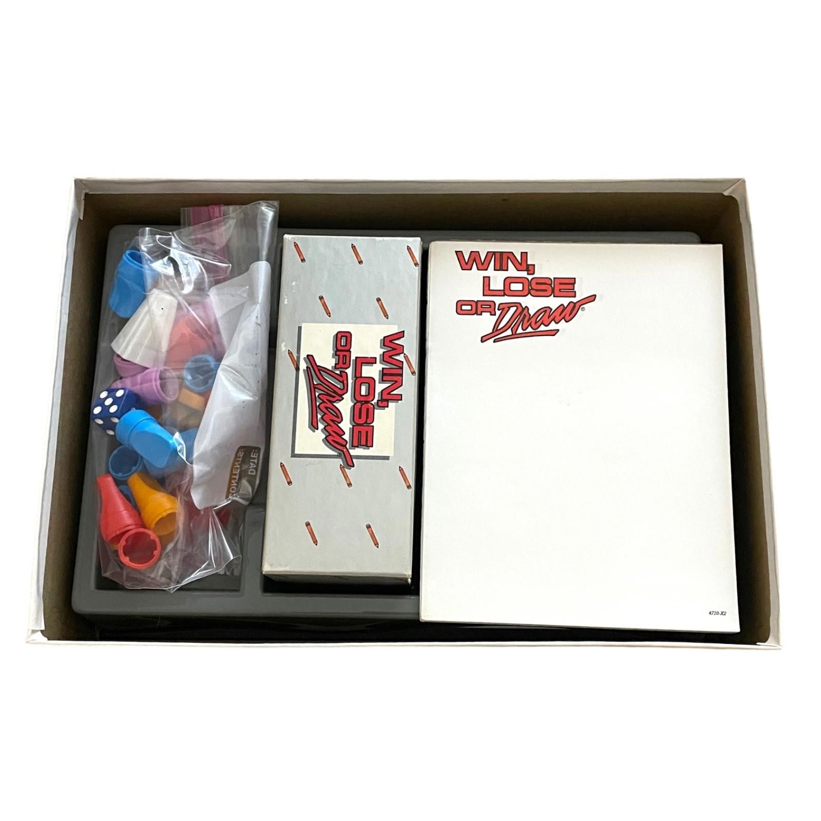 Other Vintage Win Lose or Draw 1987 Game– Complete w/Worn Box Size ONE SIZE - 8 Thumbnail