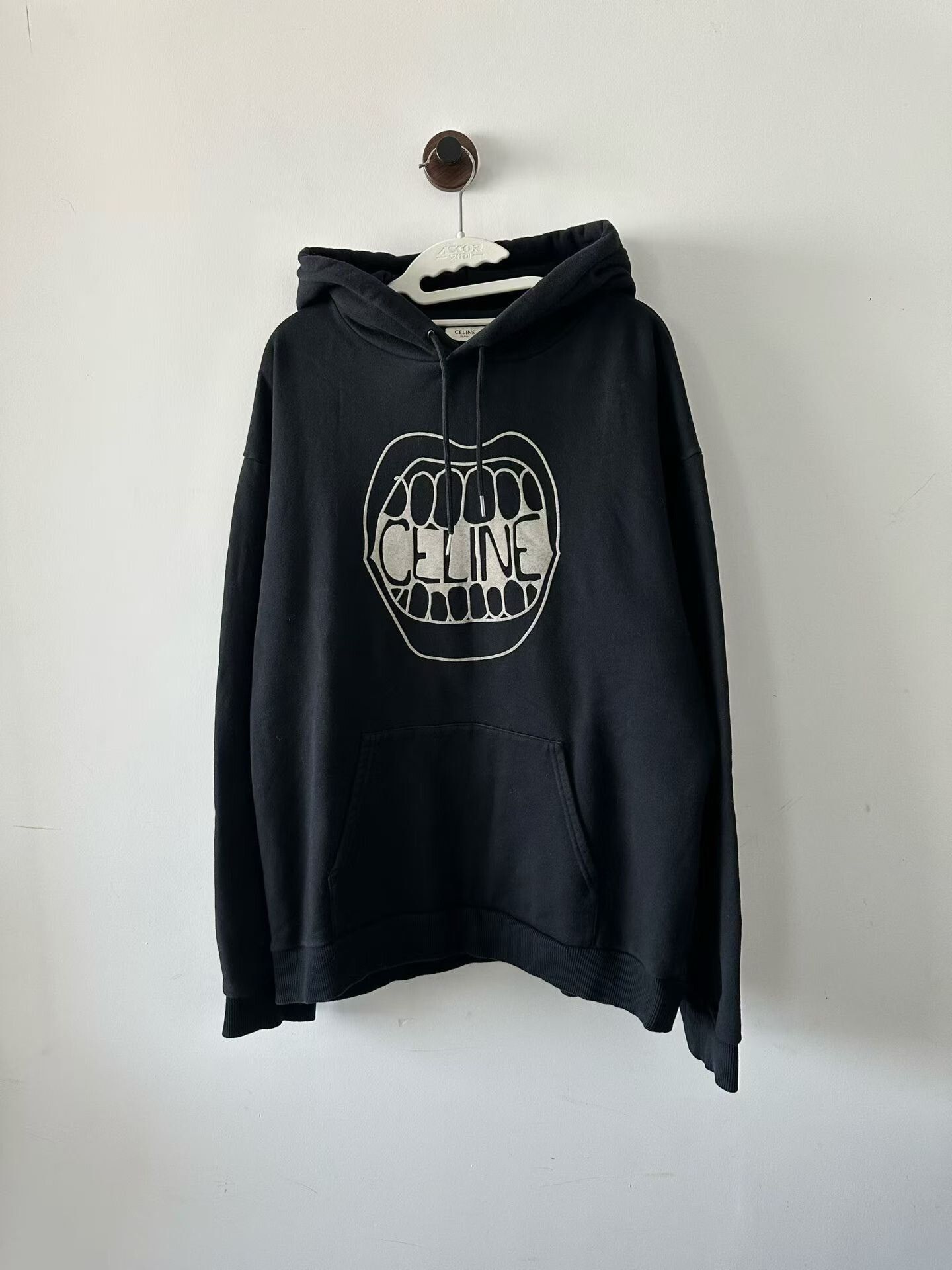 Celine Celine Flocked Hoodie Size US XL / EU 56 / 4 - 1 Thumbnail