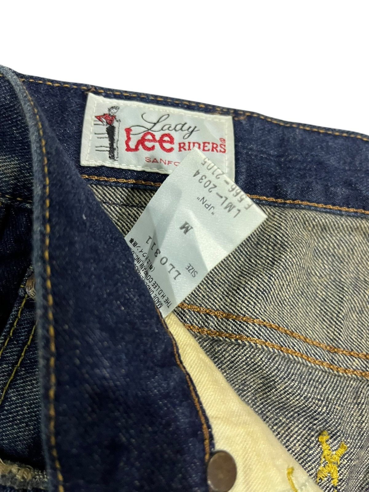 If Six Was Nine × Japanese Brand × Le Grande Bleu (L.G.B.) VINTAGE LEE LADY RIDER WASHED DENIM Size 32" / US 10 / IT 46 - 6 Thumbnail