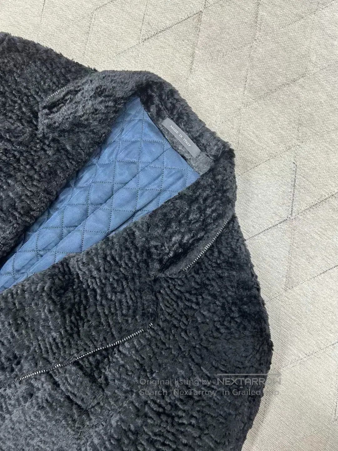 Emporio Armani Emporio Armani Fur-Textured Wool Coat. Size US S / EU 44-46 / 1 - 4 Thumbnail