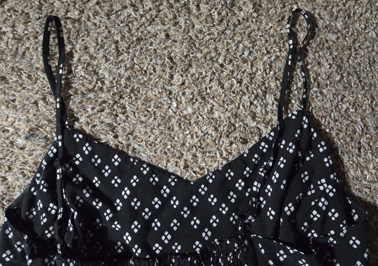Old Navy Old Navy Black/White Flared Skirt Sundress. Side Zipper Sz M Size M / US 6-8 / IT 42-44 - 10 Thumbnail