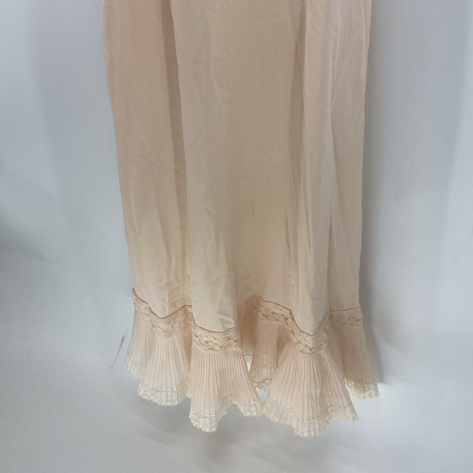 Other Vintage slip dress adjustable straps pens nude lace pleated Size S / US 4 / IT 40 - 9 Thumbnail